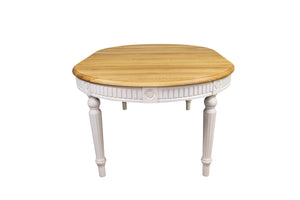 BADI Solid Wood Oval Dining Table