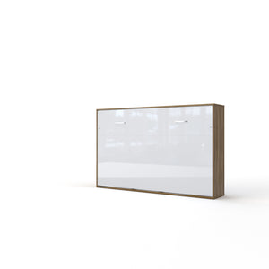 Horizontal Murphy Bed INVENTO, European Full Size with mattress