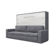 Load image into Gallery viewer, Horizontal Murphy bed INVENTO with a Sofa, European FULL XL
