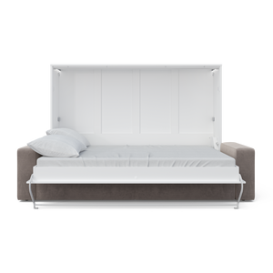 Horizontal Murphy bed INVENTO with a Sofa, European FULL XL