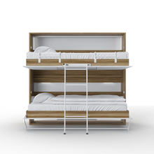 Load image into Gallery viewer, Murphy Bunk Bed OTIS European TWIN size with mattresses