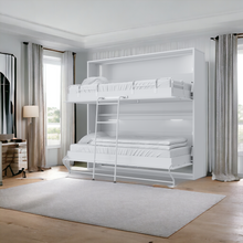 Load image into Gallery viewer, Murphy Bunk Bed OTIS European TWIN size with mattresses