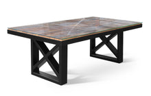 Load image into Gallery viewer, KANTO-T Glass top Solid Wood Dining Table