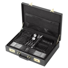 Load image into Gallery viewer, NAPLES Stainless Steel Flatware set in a case, 72 pcs