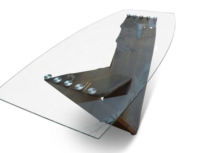 WINIK Glass top Dining Table