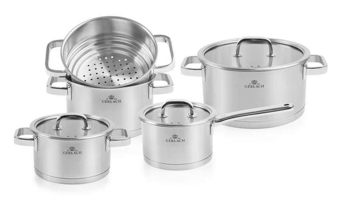 PRESTIGE Stainless Steel Pot Set With Lids 9 pcs