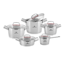 Load image into Gallery viewer, SUPERIOR Stainless Steel Pot Set With Lids 10 pcs