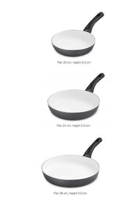 CONTRAST Non-Stick Frying Pan With Lid 9.4"