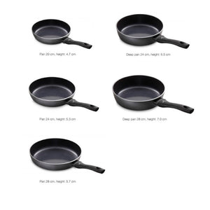 CONTRAST PRO Deep Non-Stick Frying Pan with Lid 7.9"