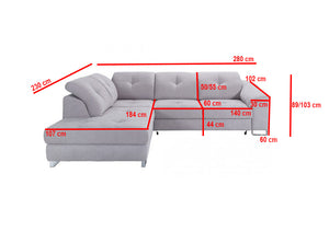 Sleeper Sectional Sofa NOBILIA  with Storage