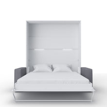 Load image into Gallery viewer, European Queen size Vertical Murphy Bed with a Sofa, Invento