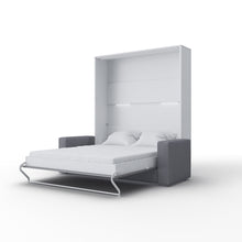 Load image into Gallery viewer, European Queen size Vertical Murphy Bed with a Sofa, Invento