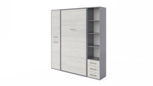 Load image into Gallery viewer, Invento Vertical Murphy bed Bed, European Twin Size with 2 cabinets