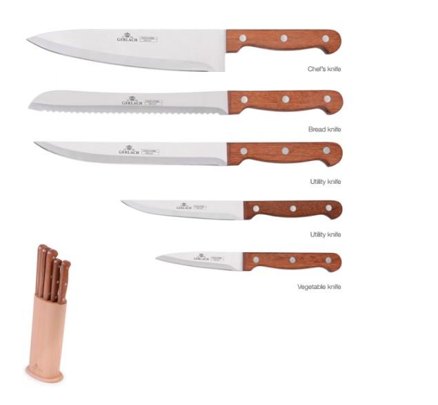 COUNTRY 6 Piece Knife Block Set