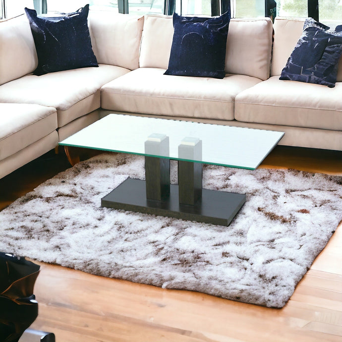 Glass Top Rectangular Coffee Table AVANTI