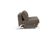 Load image into Gallery viewer, Innovation Living CUBED CHROME SOFA BED, FULL SIZE (55"x79")