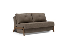 Load image into Gallery viewer, Innovation Living CUBED DARK WOOD SOFA BED, FULL SIZE (55"x79")