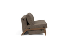 Load image into Gallery viewer, Innovation Living CUBED DARK WOOD SOFA BED, FULL SIZE (55"x79")