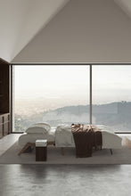 Load image into Gallery viewer, Innovation Living CUBED DARK WOOD SOFA BED, FULL SIZE (55"x79")