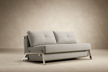 Load image into Gallery viewer, Innovation Living CUBED CHROME SOFA BED, QUEEN SIZE (63"x79")
