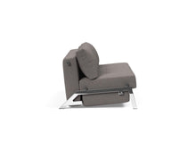 Load image into Gallery viewer, Innovation Living CUBED CHROME SOFA BED, QUEEN SIZE (63"x79")