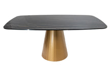 Load image into Gallery viewer, Dining Table GIULIA with ceramic top and metal base