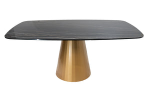 Dining Table GIULIA with ceramic top and metal base