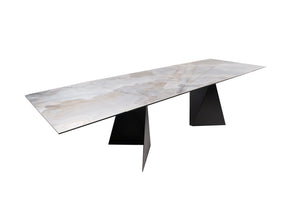 Extendable Dining Table ALBERTO with ceramic top