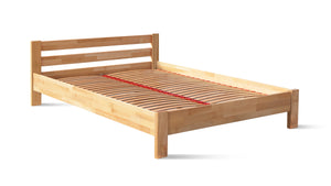 Solid wood King size Platform Bed RENATA