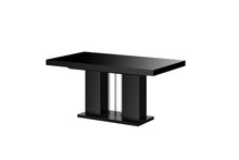 Load image into Gallery viewer, Dining Set NOSSA 7 pcs. black modern glossy Dining Table with 6 chairs