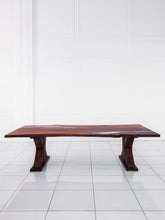 Load image into Gallery viewer, Dining Solid Pear Tree Wood Table MARS Filled with Polymer Resin