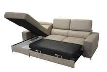 Load image into Gallery viewer, BAZALT Leather Sectional Sleeper Sofa