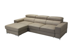 BAZALT Leather Sectional Sleeper Sofa