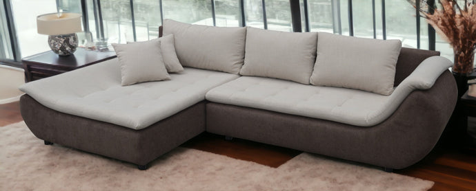 Sectional FULL size Sleeper Sofa PRATO with storage