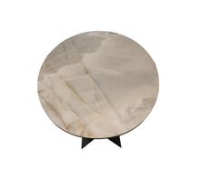 Load image into Gallery viewer, Dining Table GABRIELE with ceramic top and metal base