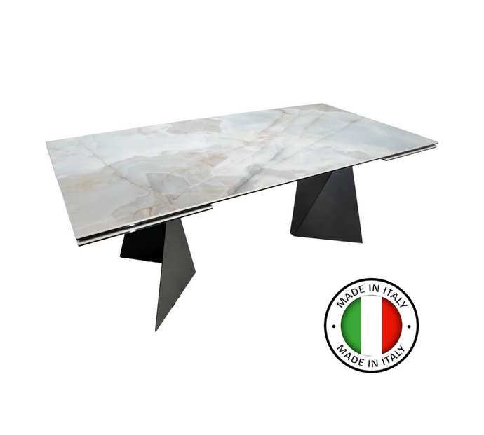 Extendable Dining Table ALBERTO with ceramic top