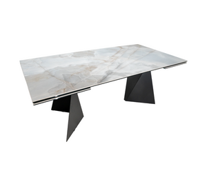 Extendable Dining Table ALBERTO with ceramic top