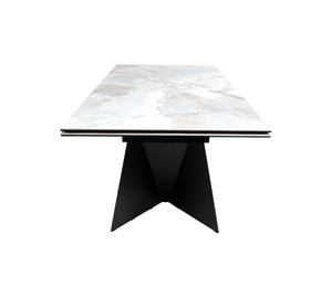 Extendable Dining Table ALBERTO with ceramic top