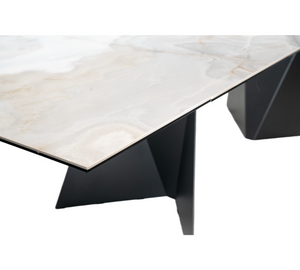 Extendable Dining Table ALBERTO with ceramic top