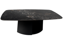 Load image into Gallery viewer, Dining Table MATTIA with ceramic top and wooden base