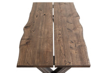 Load image into Gallery viewer, NATURAL LINE X Oak wood Dining Table