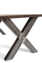 Load image into Gallery viewer, NATURAL LINE X Oak wood Dining Table