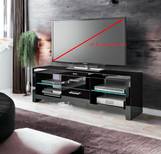 TV Stand ANDORA, for up to 65 inch TV's glossy with LED