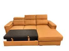Load image into Gallery viewer, TROPIC Small Leather Sleeper Sectional