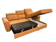 Load image into Gallery viewer, TROPIC Small Leather Sleeper Sectional