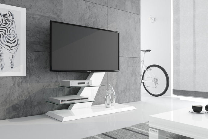 TV Floor Stand VENTO with 2 Media Shelves