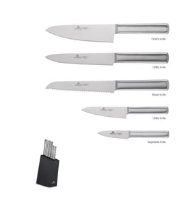 AMBIENTE 6 Piece Knife Block Set - Maxima House