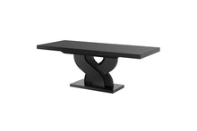 Load image into Gallery viewer, Modern glossy Dining Table BELLA with 2 self-starting leaves