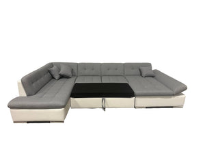 Sectional FULL XL Sleeper Sofa DARIO with Storage