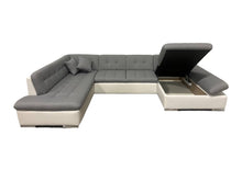 Load image into Gallery viewer, Sectional FULL XL Sleeper Sofa DARIO with Storage